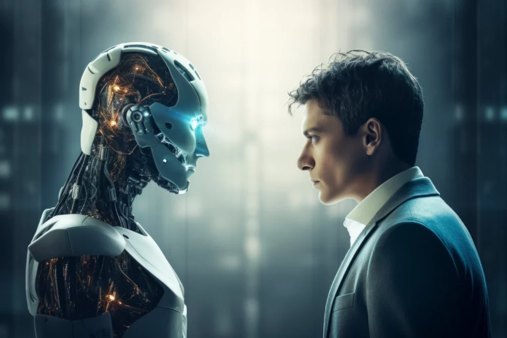 AI human face off